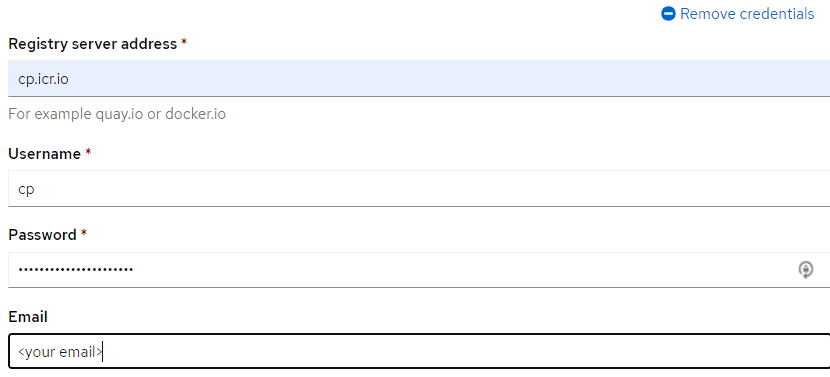Example Pull Secret
